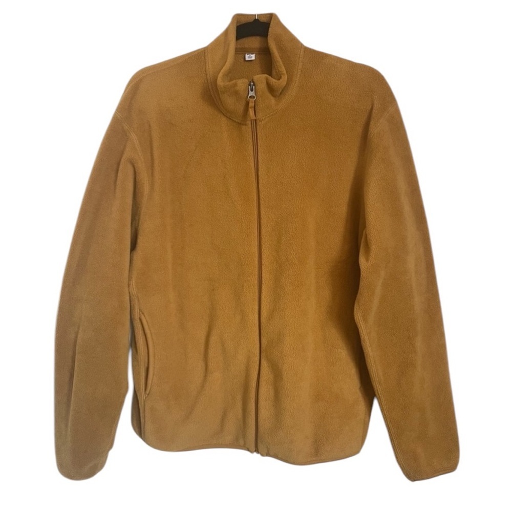 Uniqlo Full Zip Fleece‎ Cozy Jacket Size M Mustard